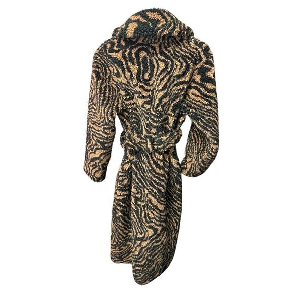 A.L.C. Anderson Tiger Stripe Faux Fur Retro Coat Size Size XS - Picture 9 of 15